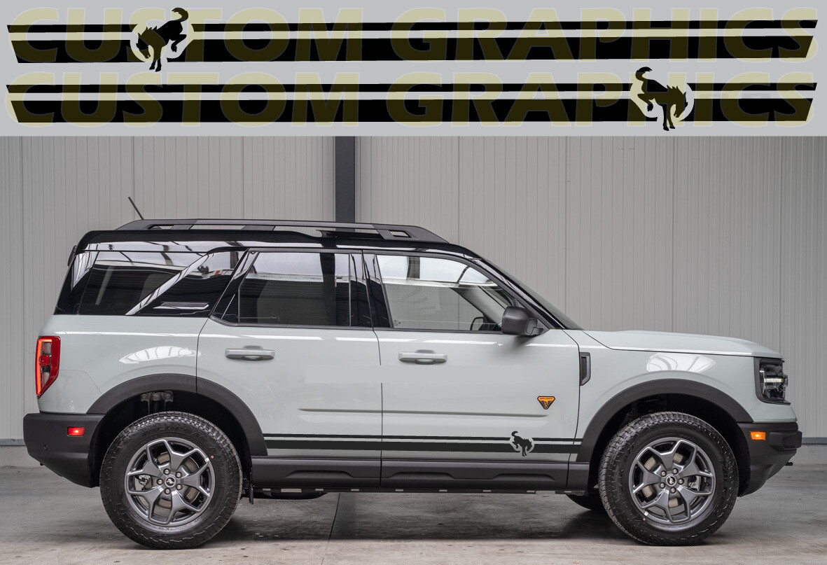 Sport Sticker Decal Side Door Stripes Compatible with Bronco Sport