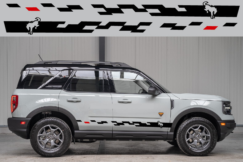 Side door vinyl decal sticker Compatible with Ford Bronco Sport