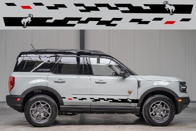 Side door vinyl decal sticker Compatible with Ford Bronco Sport