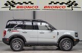 Pair of Sport Side Stripes Decal Sticker Vinyl Compatible with Bronco Sport