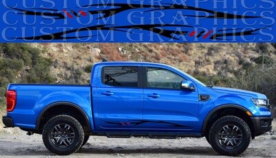 Sport Sticker Decal Side Door Stripes Compatible with Ranger Tremor
