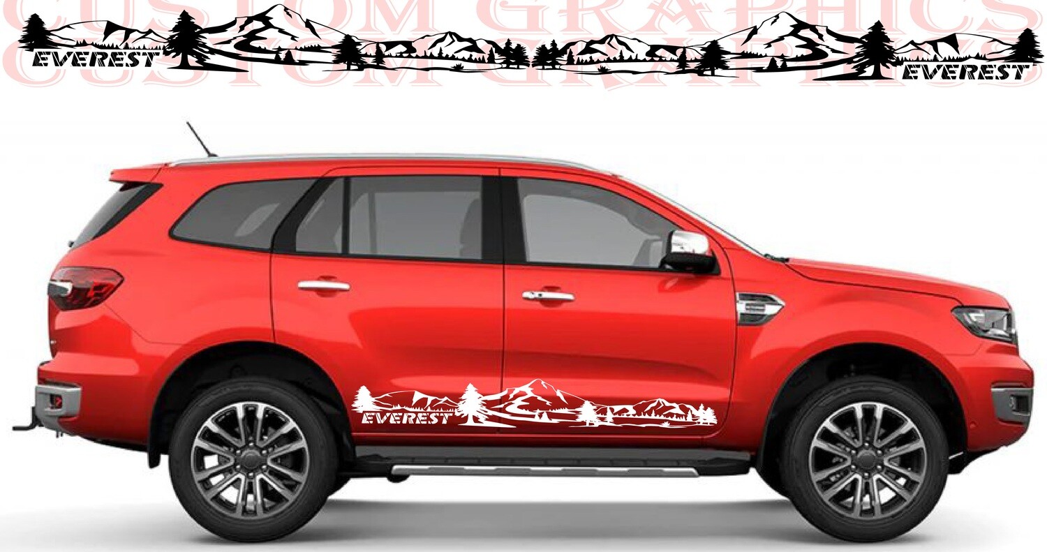 Custom Auto Vinyl Graphics Compatible with Everest 2023