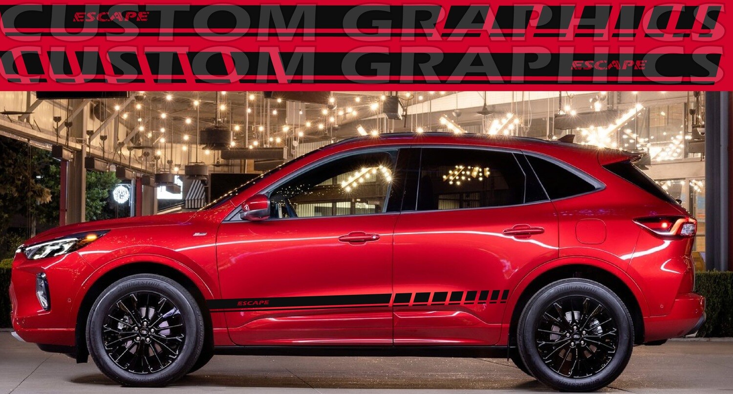 Revamp Your Ride with Vinyl Auto Decals Compatible with Escape 2023