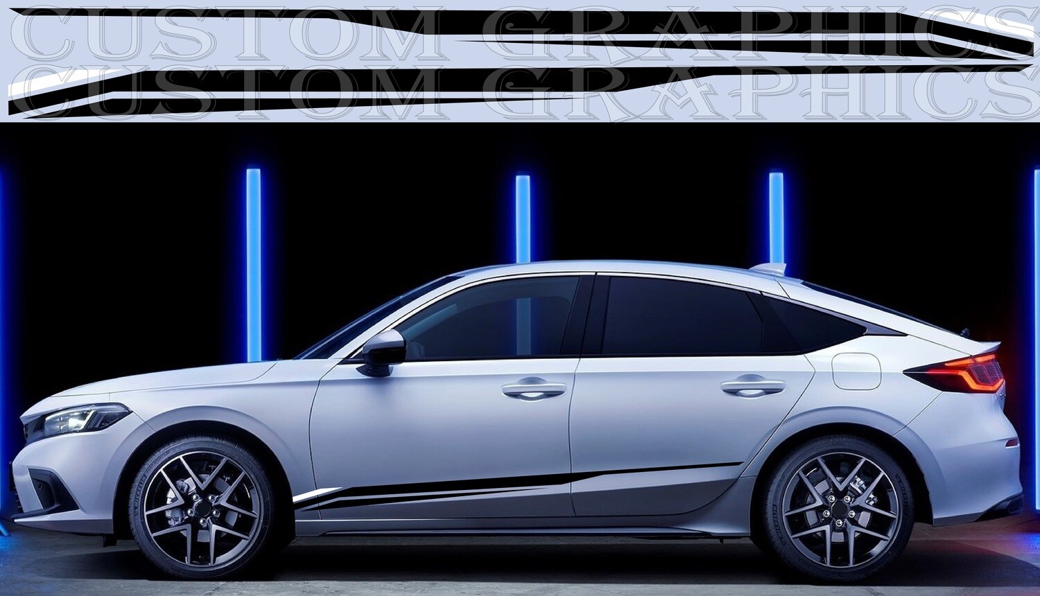 Custom Auto Vinyl Graphics Compatible with Civic EHEV 2023