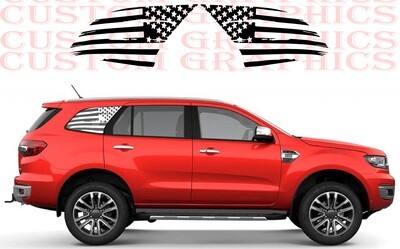 Pair of Sport Side Stripes Decal Compatible with Everest 2023