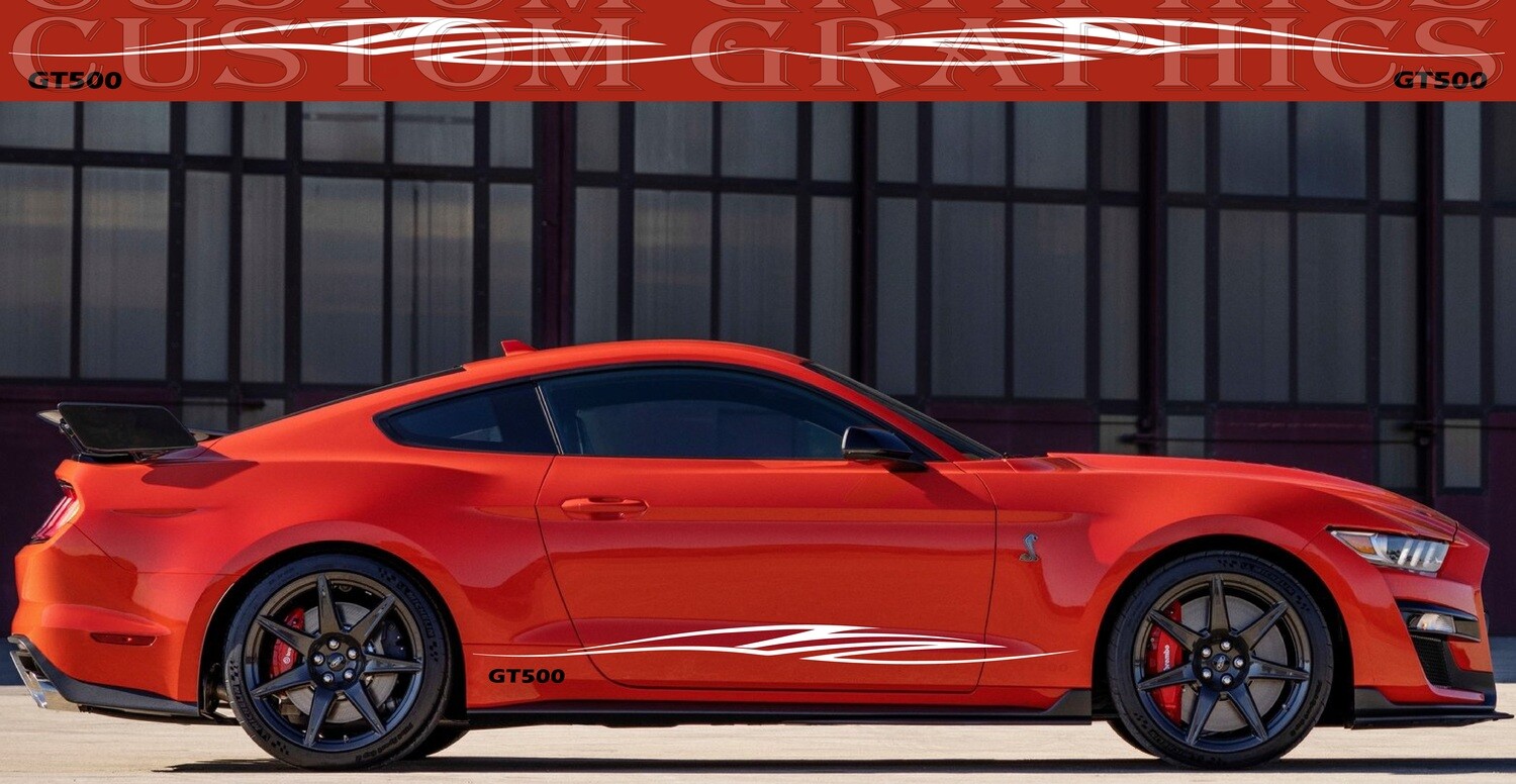 Express Your Style with Car Decals Compatible with Mustang Shelby GT500 2022