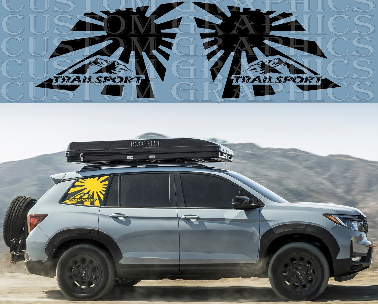 Stick and Drive: Premium Car Vinyl Graphics Compatible with Passport TrailSport 2022
