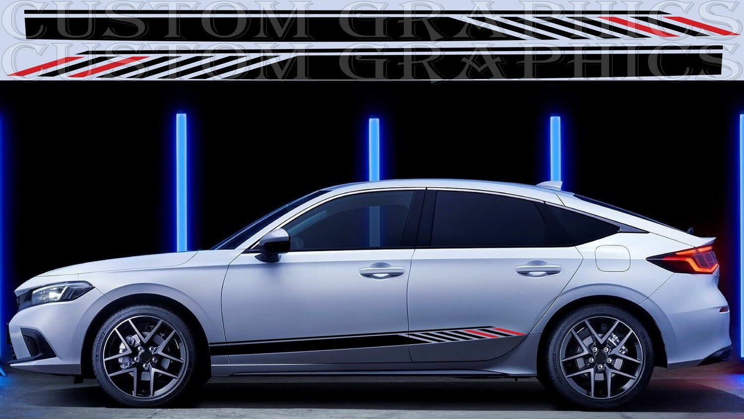 Express Your Style with Car Decals Compatible with Civic EHEV 2023