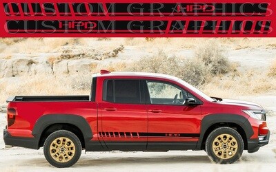 2x body decals side stripe sticker Compatible with Ridgeline 2021