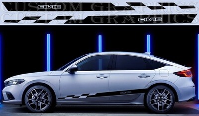 Stick and Drive: Premium Car Vinyl Graphics Compatible with Civic EHEV 2023