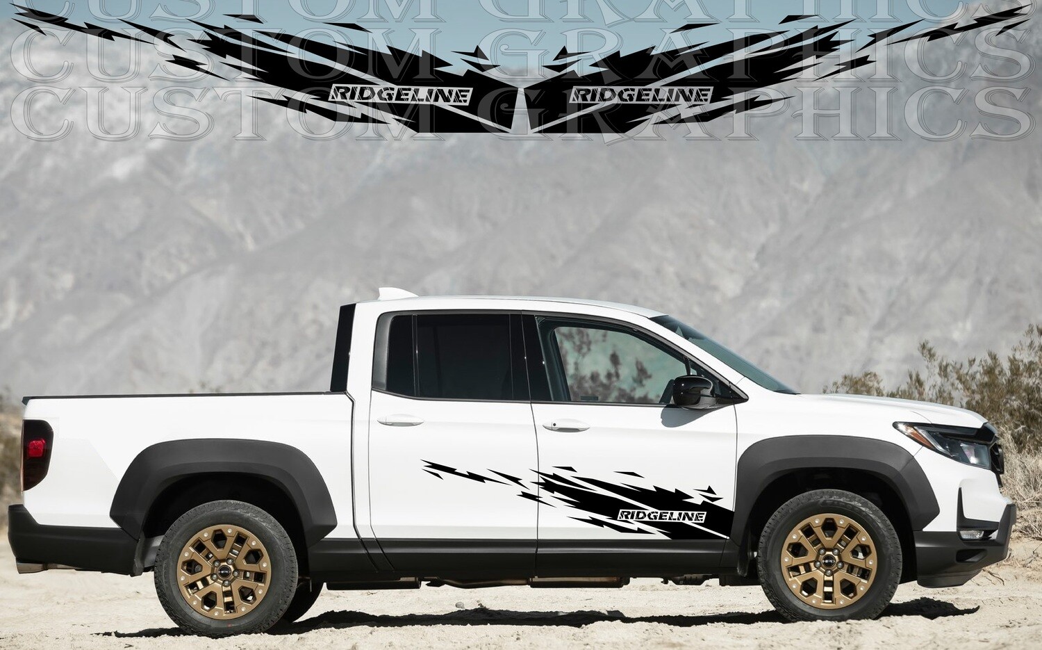 Sport Sticker Decal Side Door Stripes Compatible with Ridgeline 2021