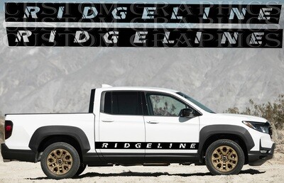Set of Racing Side Stripes Decal Sticker Graphic Compatible with Ridgeline 2021