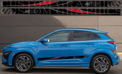 Upgrade Your Car&#39;s Look with Vinyl Stickers Compatible with Kona N Line US Version 2022