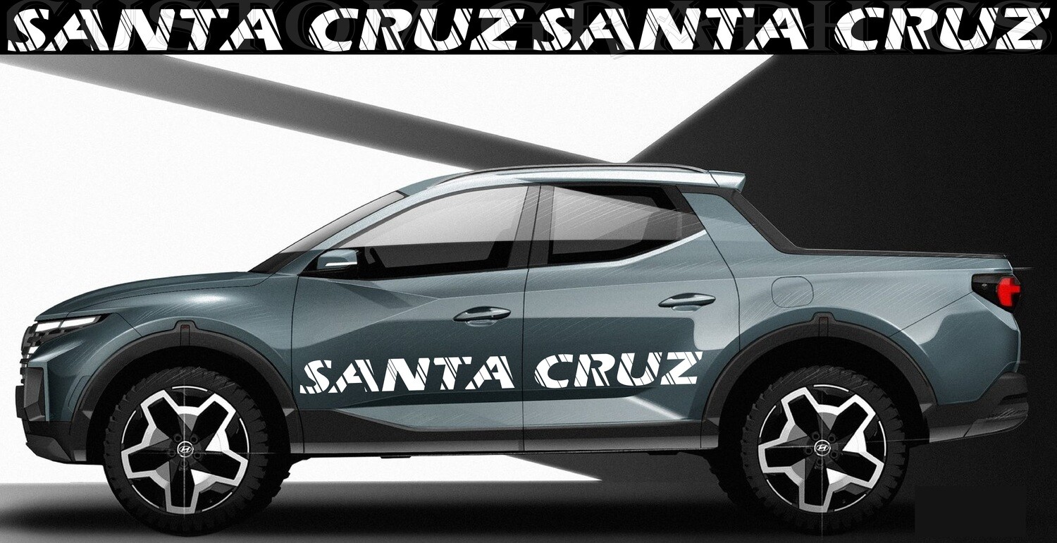 Custom Auto Vinyl Graphics Compatible with Santa Cruz