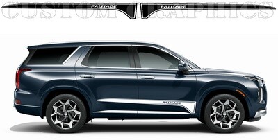 Side door vinyl decal sticker Compatible with Palisade SUV