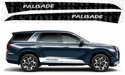 Set of Stickers Decal Stripe body kit Compatible with Palisade SUV