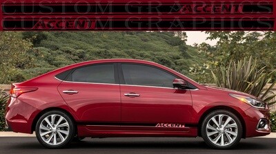 Custom Auto Vinyl Graphics Compatible with Accent 2018