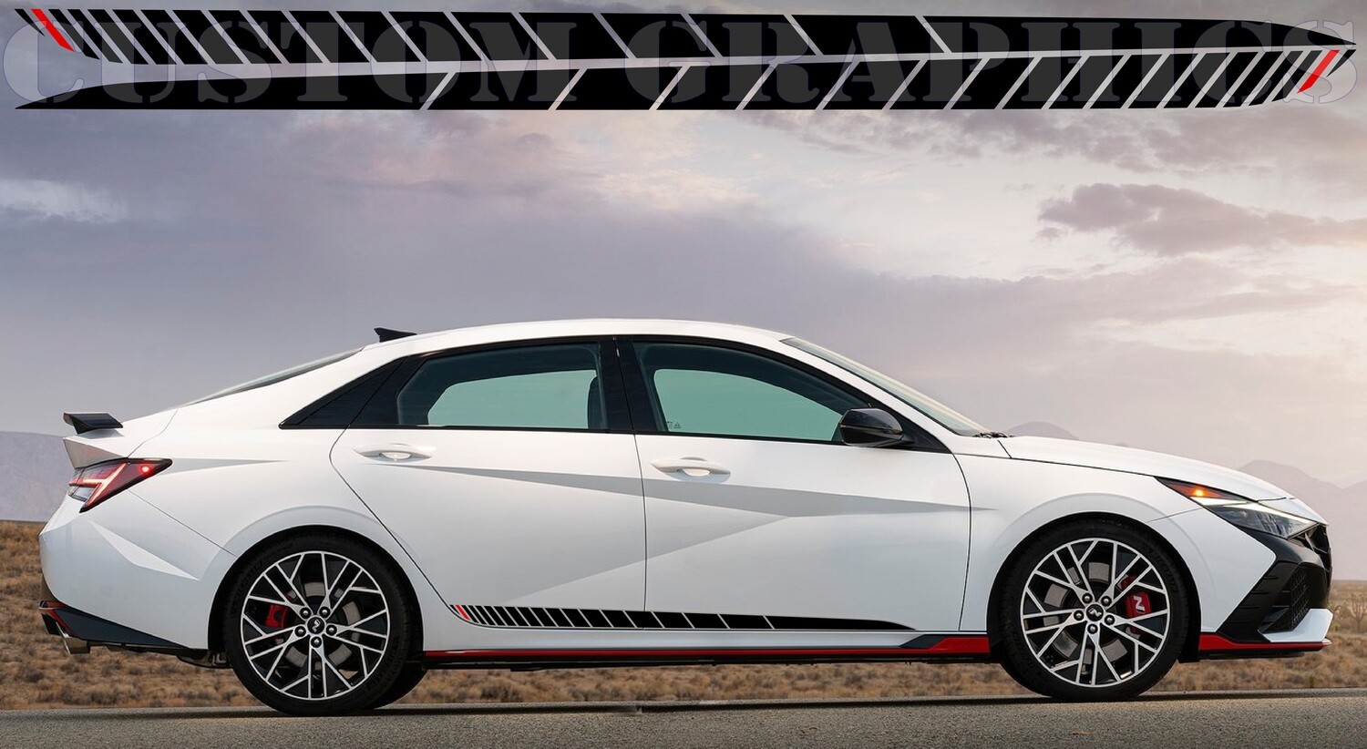 Car decals Compatible with Hyundai Elantra N 2022