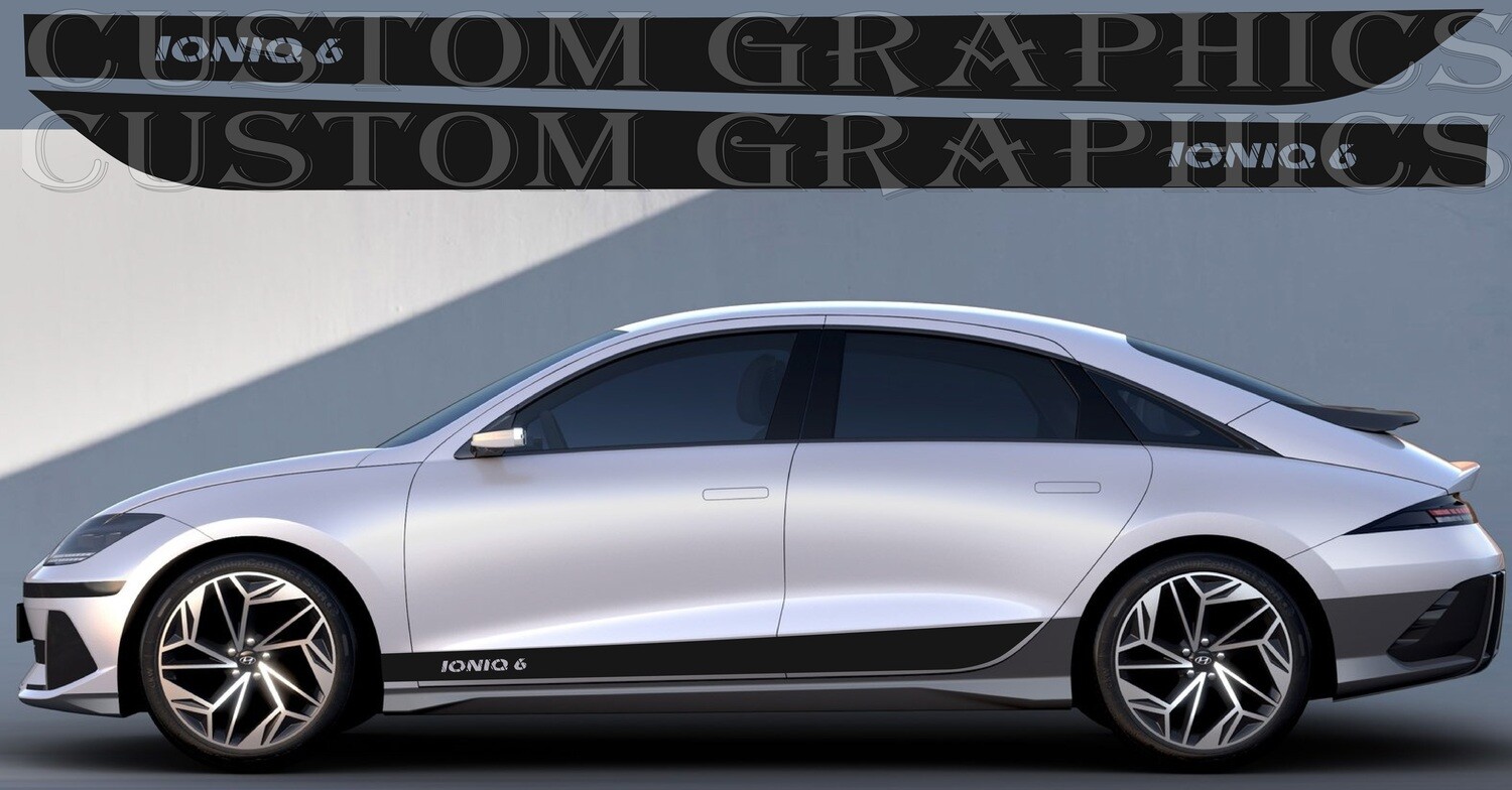 Upgrade Your Car&#39;s Look with Vinyl Stickers Compatible with Ioniq 6 2023