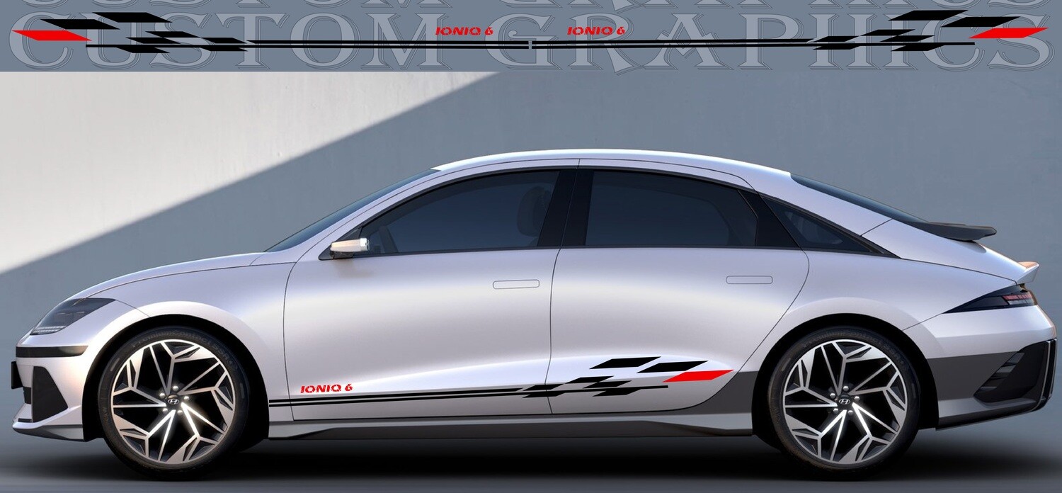 Car decals Compatible with Ioniq 6 2023