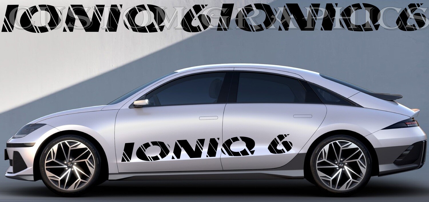 2x Express Your Style with Car Decals Compatible with Ioniq 6 2023