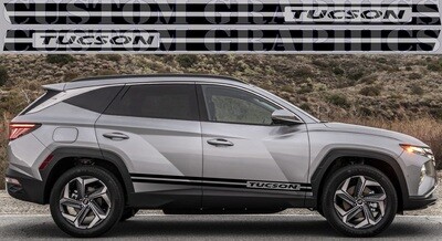 Set of Stickers Decal Stripe body kit Compatible with Tucson