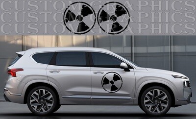 Side Door Stripe Custom kit Stickers Set Kit Compatible with Santa Fe 2021