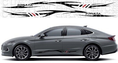 Hit the Road in Style: Vinyl Stickers for Cars Compatible with Sonata N Line
