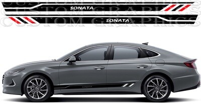 Sport Sticker Decal Side Door Stripes Compatible with Sonata N Line