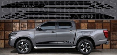 Side Door Stripe Custom kit Stickers Set Kit Compatible with BT-50
