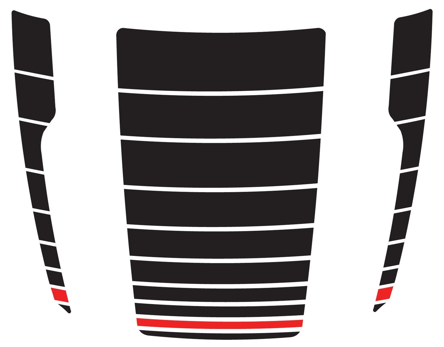 Hood sticker racing design Compatible with CX-30