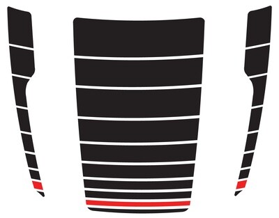 Hood sticker racing design Compatible with CX-30