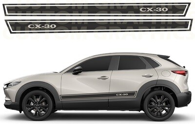 Stripe Decal Graphic stickers Kit Compatible with CX-30