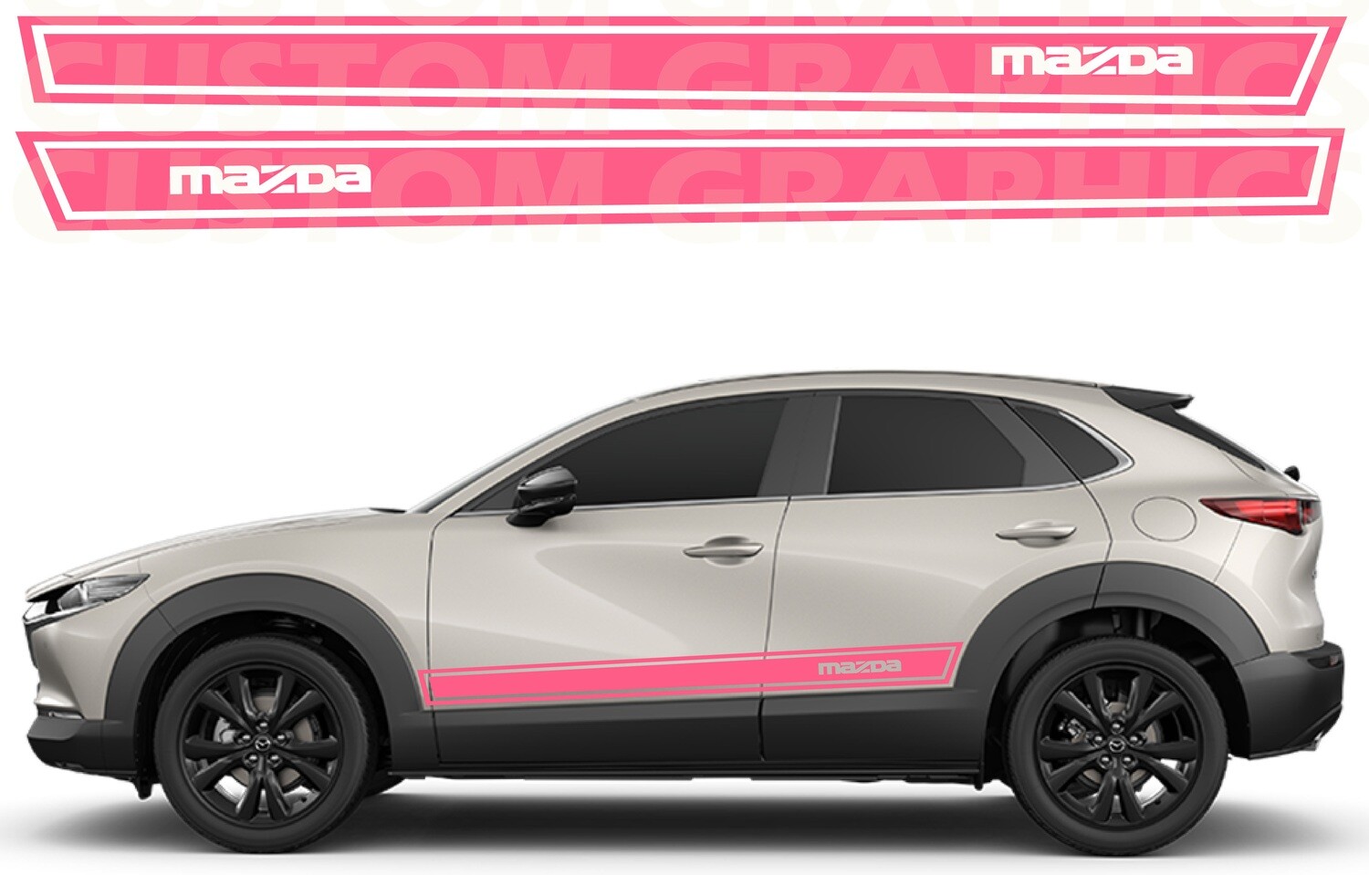 Vinyl Decal Custom Stickers Graphic kit Compatible with CX-30
