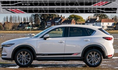 Sport Sticker Decal Side Door Stripes Compatible with CX-5