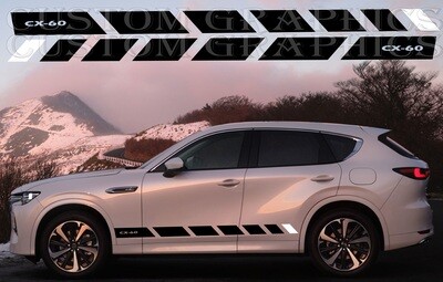 Set of Stickers Decal Stripe body kit Compatible with CX-60