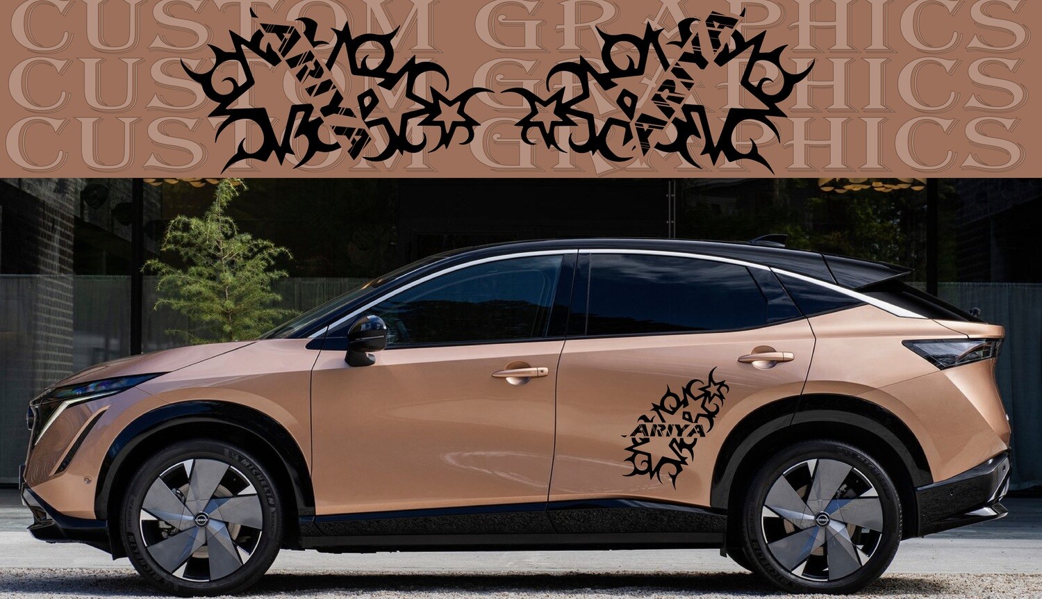 Vinyl Decal Custom Stickers Graphic kit Compatible with Ariya 2023
