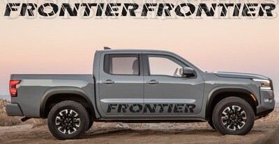 Side Stripe Decal Graphic Sticker Kit Compatible with Nissan Frontier Pro-4x 2022