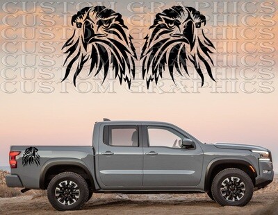 Set of Stickers Decal Stripe body kit Compatible with Nissan Frontier Pro-4x 2022
