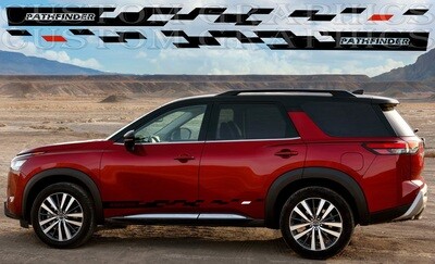 2x body decals side stripe sticker Compatible with Pathfinder 2023