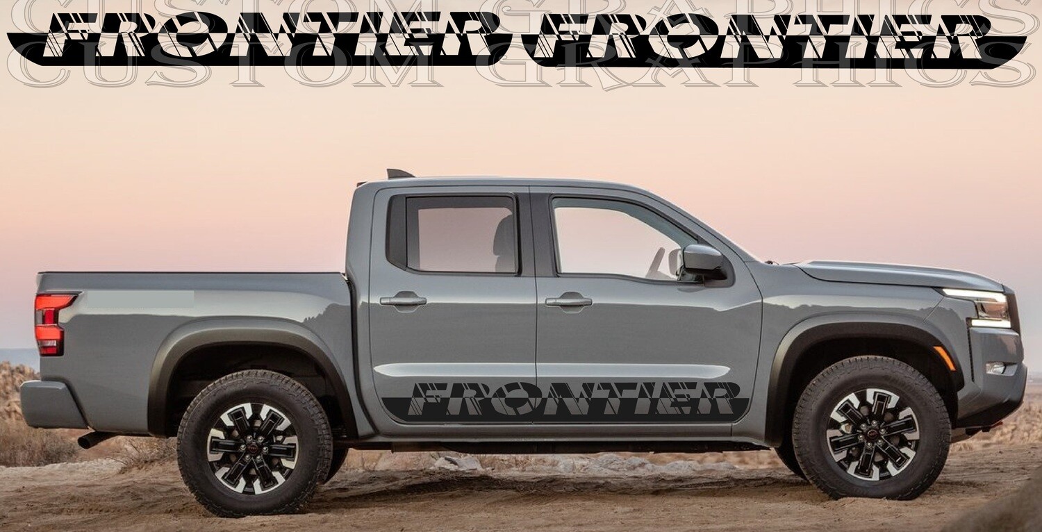 Sport Sticker Decal Side Door Stripes Compatible with Frontier Pro-4x 2022