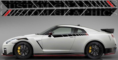 Sport Sticker Decal Side Door Stripes Compatible with GT-R T spec 2022