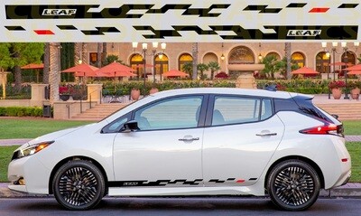 Pair of Sport Side Stripes Decal Sticker Vinyl Compatible with Leaf 2023