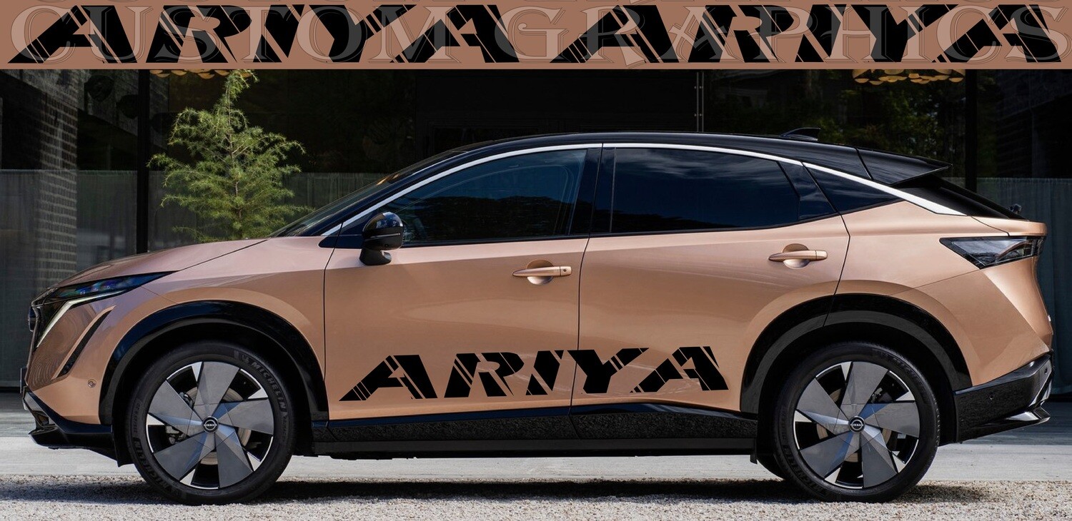 Side door vinyl decal sticker Compatible with Ariya 2023