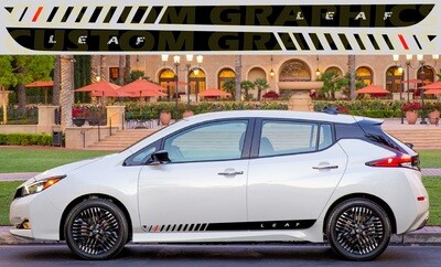 Decal Graphic Sticker Door Sport Stripe Kit Compatible with Leaf 2023