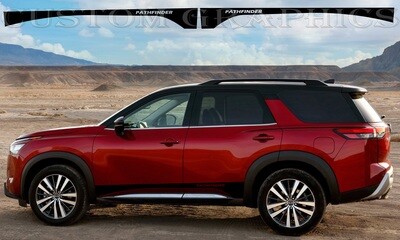 2x body decals side stripe sticker Compatible with Pathfinder 2023