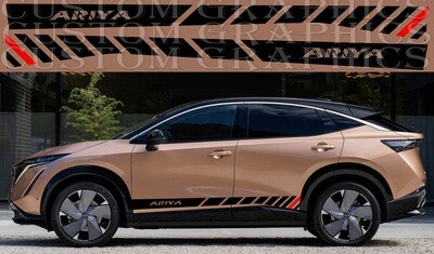 Side Stripe Decal Graphic Sticker Kit Compatible with Ariya 2023