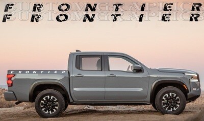 Sport Side door sticker racing design Compatible with Frontier Pro-4x 2022