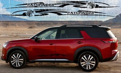 Tribal Side door vinyl decal sticker Compatible with Pathfinder 2023