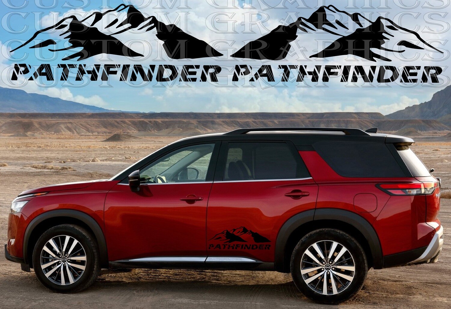 Vinyl Decal Custom Stickers Graphic kit Compatible with Pathfinder 2023
